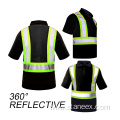 Breathable Construction Uniforms Short Reflective Shirts